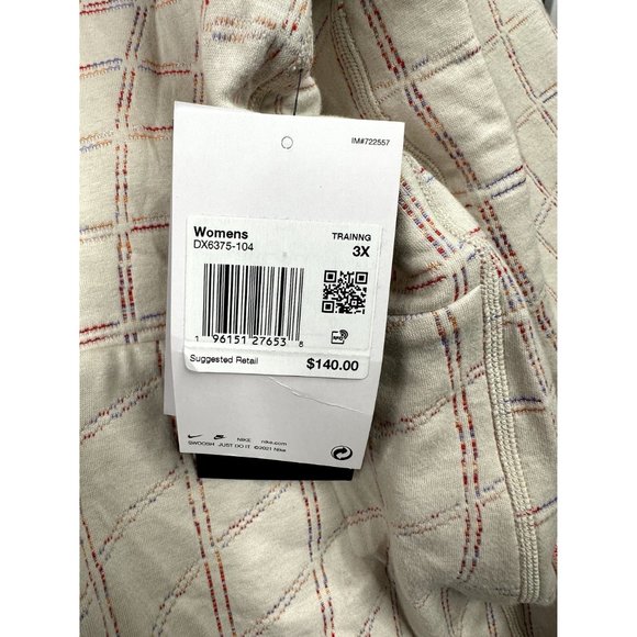 NEW Nike Yoga Therma Fit Reversible Lux Jacquard Top sz 3X Light Brown - Picture 4 of 10